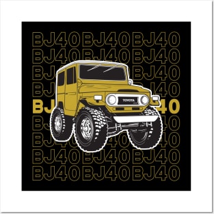 BJ40 Stacked in Harvest Gold Posters and Art